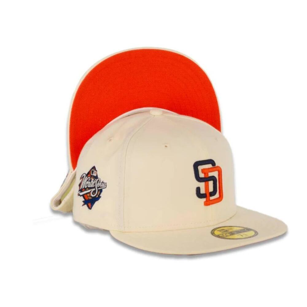New Era San Diego Padres MLB 59FIFTY 5950 Fitted Cap Size 7 3/8